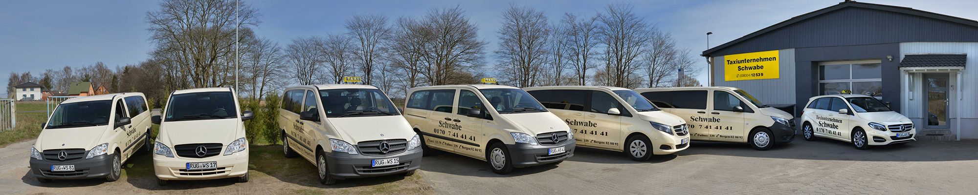 Taxi Schwabe auf Rügen in Garz, Putbus und Bergen